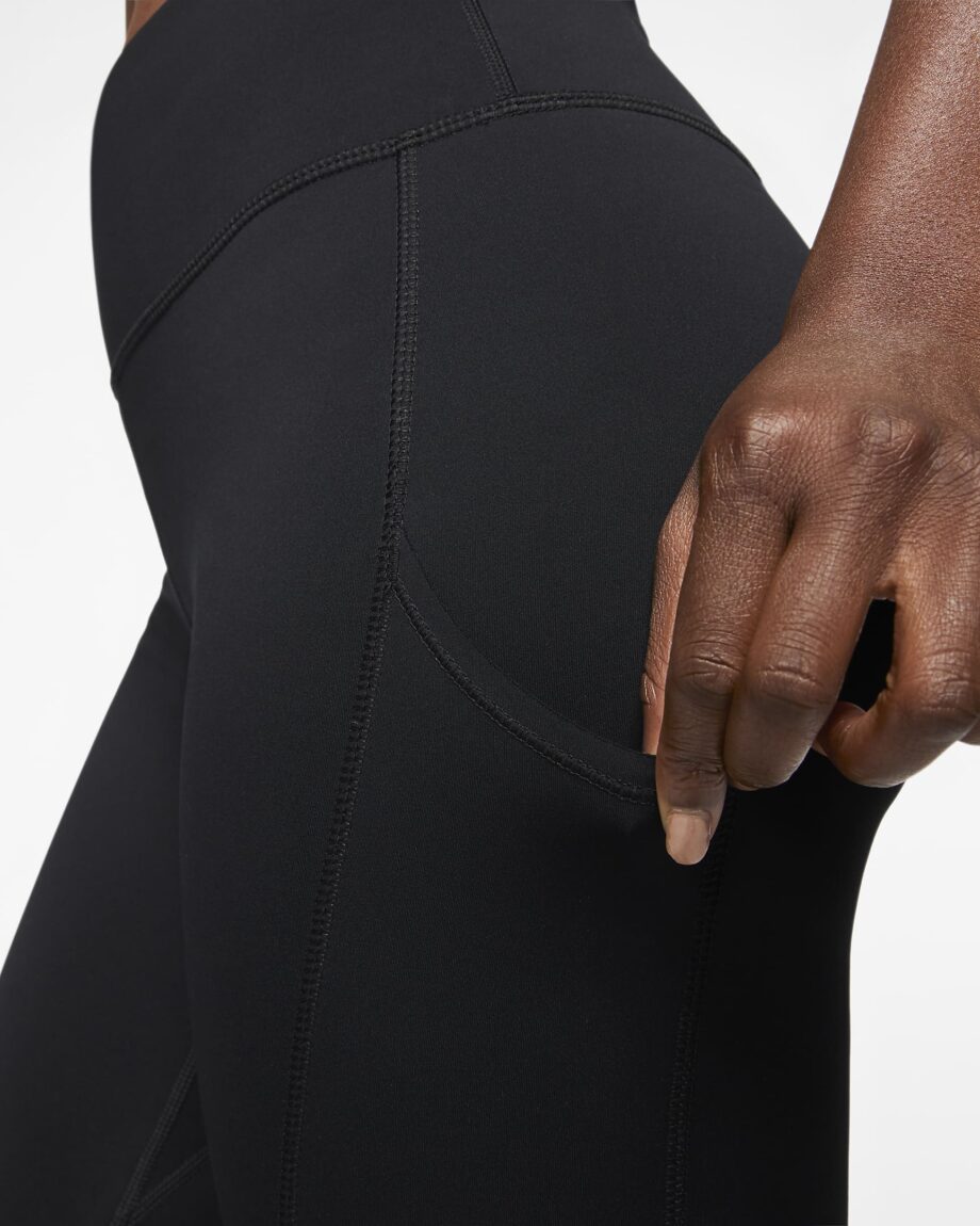 لگینگ زنانه نایکی: "Nike Epic Luxe Mid-Rise Leggings – لگینگ زنانه نایکی با کمر متوسط، پارچه کشسان و تکنولوژی Dri-FIT مناسب ورزش و دویدن