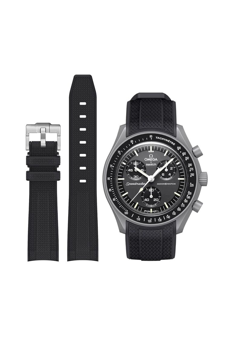 بند سیلیکونی مشکی امگا سواچ omega swatch